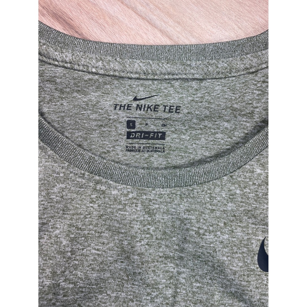 Nike Dri-FIT Tank Top Womens Small Green Heathered Sleeveless Athletic Training - Picture 2 of 8